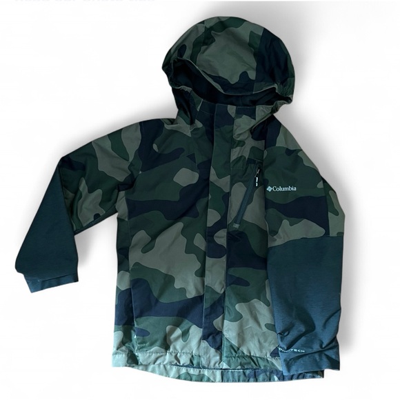 Columbia Youth Whirlibird III Interchange Jacket in a camouflage colorway. - Picture 2 of 8